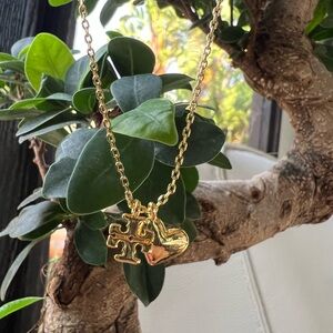 Tory Burch necklace with Heart Pendant
